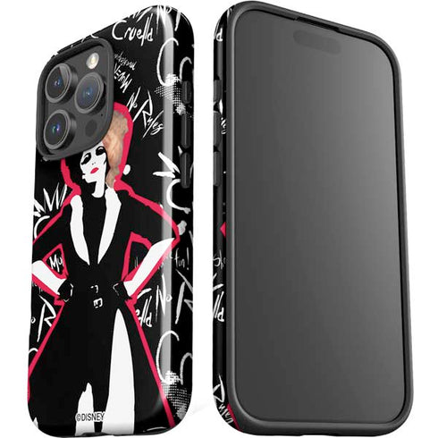 Disney Cruella (2021) Animated Pattern iPhone 16 Pro Impact Case